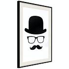 Artgeist Poster Affisch Retro Mustache [Poster] 30x45 A3-DRBPRP0430m_cr_pp