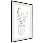 Artgeist Poster Affisch Geometric Deer [Poster] 20x30 A3-DRBPRP0379s_cr_pp