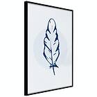 Artgeist Poster Affisch Blue Feather [Poster] 20x30 A3-DRBPRP0729s_cr