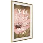 Artgeist Poster Affisch The Best Dreams Happen When You Are Awake [Poster] A3-DRBPRP0542m_zr_pp