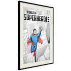 Artgeist Poster Affisch World of Superheroes [Poster] 40x60 A3-DRBPRP1396l_cr_pp