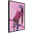 Artgeist Poster Affisch Woman on Bicycle [Poster] 40x60 A3-DRBPRP1307l_cr