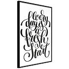 Artgeist Poster Affisch Every Day Is a Fresh Start [Poster] 40x60 A3-DRBPRP0349l_cr