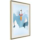Artgeist Poster Affisch Rocket in the Clouds [Poster] 40x60 A3-DRBPRP1582l_zr_pp