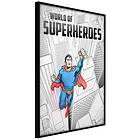 Artgeist Poster Affisch World of Superheroes [Poster] 40x60 A3-DRBPRP1396l_cr