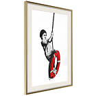 Artgeist Poster Affisch Boy on Rope Banksy: [Poster] 30x45 A3-DRBPRP0965m_zr_pp