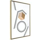 Artgeist Poster Affisch Wooden Cube [Poster] 40x60 A3-DRBPRP0564l_zr