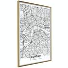 Artgeist Poster Affisch Map of London [Poster] 30x45 A3-DRBPRP0553m_zr