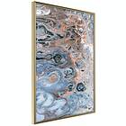 Artgeist Poster Affisch Sienna Blue Marble [Poster] 40x60 A3-DRBPRP0792l_zr