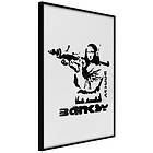 Artgeist Poster Affisch Mona Lisa with a Bazooka [Poster] 40x60 A3-DRBPRP1218l_cr