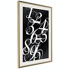 Artgeist Poster Affisch Calligraphy of Numbers [Poster] 20x30 A3-DRBPRP0771s_zr_pp