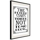 Artgeist Poster Affisch The Future Starts Today Not Tomorrow [Poster] 40x6 A3-DRBPRP0357l_cr_pp