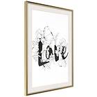 Artgeist Poster Affisch Love With Flowers [Poster] 40x60 A3-DRBPRP0540l_zr_pp