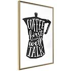 Artgeist Poster Affisch Coffee First Then We'll Talk [Poster] 20x30 A3-DRBPRP0372s_zr