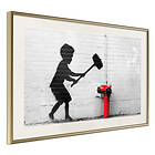 Artgeist Poster Affisch Destroy Hydrant [Poster] 45x30 A3-DRBPRP0174m_zr_pp