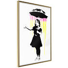 Artgeist Poster Affisch Girl with Umbrella [Poster] 30x45 A3-DRBPRP0990m_zr