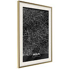 Artgeist Poster Affisch Dark Map of Berlin [Poster] 40x60 A3-DRBPRP0911l_zr_pp