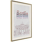 Artgeist Poster Affisch Berlin in Watercolours [Poster] 40x60 A3-DRBPRP0972l_zr_pp