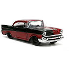 Jada DC Comics Bil med Figur Harley Quinn & 1957 Chevy Bel Air 1:32