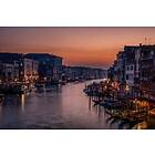 Grand Canal At Sunset Poster
