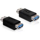 DeLock USB A - USB A 3.0 F-F Adapter