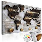 Arkiio Anslagstavla Golden Journey [Cork Map] 120x80 A3-Pinnwand134