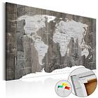 Arkiio Anslagstavla World of Wood [Cork Map] 60x40 A3-Pinnwand326