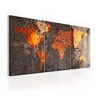 Arkiio Tavla World Map Rusty 60x30 A3-N6542-DK