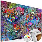 Arkiio Anslagstavla Colourful Whirl [Cork Map] 90x60 A3-Pinnwand428