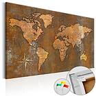 Arkiio Anslagstavla Rusty World [Cork Map] 60x40 A3-Pinnwand296