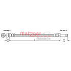 Metzger Bromsslang 4110231