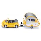 Siku 1629 Car With Trailer Caravan 16,4cm