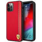 Ferrari FESAXHCP12LRE iPhone 12 Pro Max 6,7 czerwony/red hardcase On Track Carbon Stripe