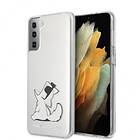 Karl Lagerfeld Samsung Galaxy S21 Choupette Transparent KLHCS21SCFNRC