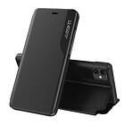 ECO Leather View Case elegant Fodral med för iPhone 13 Mini Svart