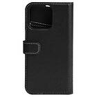 Essentials iPhone 13 Pro Max leather wallet detachable,Black