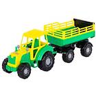 Wader Altaya tractor vehicle with trailer on the net