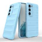 A-One Brand Samsung Galaxy S23+ (S23 Plus plus) Skal Magic Shield Flexible Armored Ljusblå