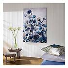 Art For The Home Canvas Akvarell Blommor Blå 70x100 cm