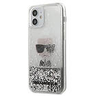 Karl Lagerfeld KLHCP12SGLIKSL iPhone 12 mini Ikonik Liquid Glitter