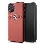 Ferrari iPhone FEOBAHCN58RE 11 Pro Track 5.8 czerwony/red Läder hardcase Off Lea