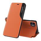 Ruhtel Eco Leather View Case elegant fodral med för iPhone 13 Pro Max orange