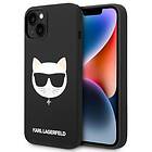 Karl Lagerfeld KLHMP14MSLCHBK iPhone 14 Plus Silicone Choupette Head MagSafe