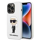 Karl Lagerfeld iPhone 14 Pro Max Silicone Ikonik KLHCP14XSNIKBCH