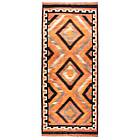 Arkiio Persisk Matta Kelim 131x320 Handknuten Afghan Orange/Svart 751926