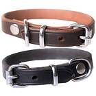 Active Canis Leather Collar 30-35 cm (Black 30 cm)