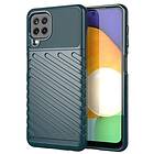Thunder Ruhtel Case Mobilskal Tough Rugged A22 Cover Grön TPU-fodral för Samsung Galaxy 4G