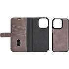 Essentials iPhone 13 (iPhone leather 13) wallet detachable Grey