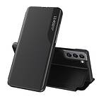 Ruhtel Eco Leather View Case Fodral Galaxy S22 Plus svart