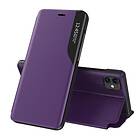 Ruhtel Eco Leather View Case elegant fodral med för iPhone 13 Pro Max Lila